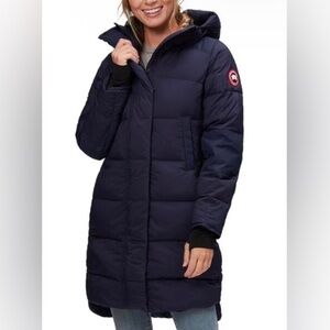 Canada Goose Alliston Packable Down Parka Puffer Coat - Navy Size XS